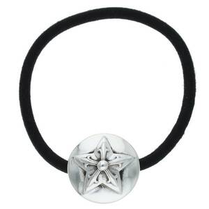 クロムハーツ Chrome Hearts HAIRBAND/スターボタンヘアゴム シルバーコンチョ 中古 GZ11