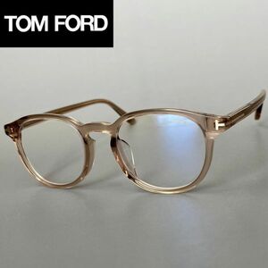 メガネ トムフォード■TOM FORD■アジアンフィット メンズ レディース ボストン【新品】クリア ブラウン 眼鏡 ブルーライトカット 茶色