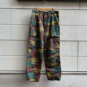 USED ユーロ古着 カモフラ柄 カーゴパンツ ユーロミリタリー ベルギー軍 MILITARY ARMY EURO vintage ヴィンテージ M-90 リップストップ