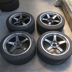 ADVAN Racing　GT　アルミホイールセット　9.5J　10J　タイヤオマケ