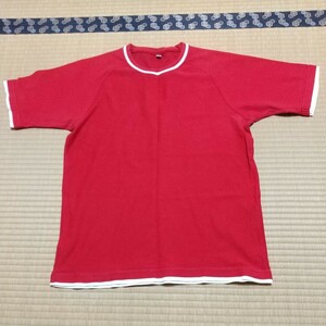 メンズTシャツ 赤色 UNIQLO Mサイズ