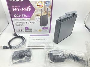 E【2003】I-O DATA Wi-Fi6対応ルーター WN-DEAX1800GR 1201+574Mbps アイ・オー・データ 可動式アンテナ搭載【450102000156】