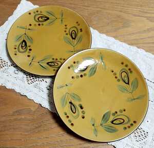 昭和 レトロ 皿 プレート 2枚 セット