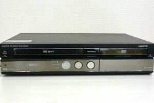 桐生店【現状品】k4-15 シャープ AQUOS DV-ACV52 VHS HDD DVDビデオ一体型レコーダーリモコン付き