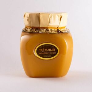 【ロシア・蜂蜜】[#HA030002](1)∞ハバロフスク蜂蜜「極東の蜂蜜 タイガ」タイガの低木・ハーブから採取 500g 濃厚な味わい/華やかな香り