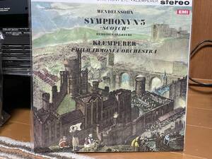 EMI 輸入盤 SAX2342 オリジナルジャケット & レーベル復刻版 MEndelssohn SYMPHONY No.3″Scotch″OTTO KLEMPERER The Philhamonia新品