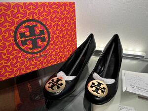 ほぼ未使用☆TORY BURCH SALLY WEDGE 6.5 パンプス トリーバーチ 23.5 検索：シャネル ルイヴィトン グッチ バレンシア