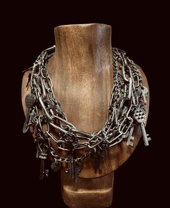 JＰG/ vintage Collection sample mulch chain key necklace GAULTIER 