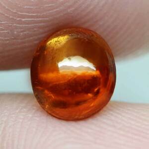 【天然スペサルタイト 1.97ct:7303】非加熱 ナミビア産 Natural Spessartite Garnet 満礬柘榴石 裸石 標本 鉱物 宝石 jewelry Namibia