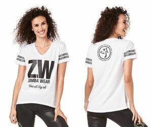 Zumba For All By All Top (Wear It Out White) ズンバウェア　Tシャツ　白