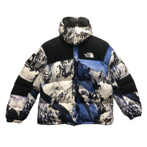 ザノースフェイス THE NORTH FACE ×シュプリーム Supreme ND917011 Mountain Baltoro Jacket ダウンジャケット 雪山 総柄 ブラック ブルー