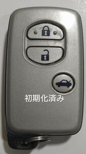 初期化済トヨタ純正スマートキー3ボタン　マークX クラウンマジェスタ等 基盤番271451−0310 新品電池サービス⑯