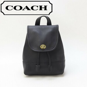 ヴィンテージ◆COACH オールド コーチ 9960 オールレザー リュックサック 黒 ブラック