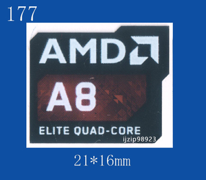 即決177【 AMD A8 ELITE QUAD-CORE 】エンブレムシール追加同梱発送OK■ 条件付き送料無料 未使用