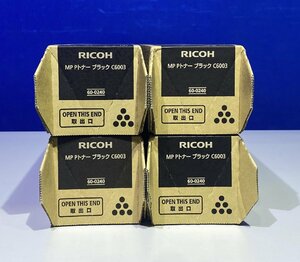 【越谷発】純正未使用品【RICOH】☆MP Pトナー C6003 ☆（ブラック×４本セット）（35769）