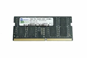 SODIMM 16GB PC4-25600 DDR4-3200 260pin SO-DIMM PCメモリー 5年保証 相性保証付 番号付メール便発送