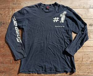 送料無料♪USA製Snap-on Tools スナップオン カットソー 長袖Tシャツ size L ブラック #1 ハーレー 世田谷ベースvintageアメリカ製古着USED