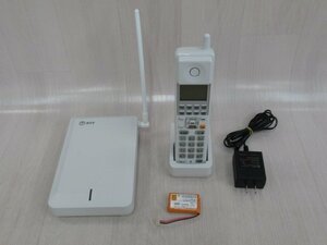 Ω ZI2 15438※保証有 キレイ 21年製 NTT ZX-DECL-PS-(1)(W)+ZX-DECL-CS-(1)(W) コードレス電話機 電池付