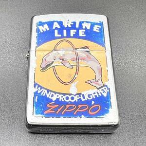 火花確認済 ZIPPO ジッポー 喫煙具 MARINE LIFE オイルライター wind proof ighterジッポ ライター b3-25