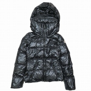 モンクレール MONCLER ALISO アリソ ダウンジャケット ブルゾン アウター ジップアップ 黒 ブラック サイズ00 レディース YBA2