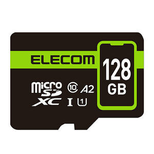 エレコム スマホ用 microSDXC メモリカード MF-SP128GU11A2R