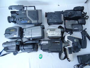 Z9E 大量 ビデオカメラ 11台 SONY CCD-V8AF2 TRV90 TR11 TR75 TR2 CANON LX-1 MB-J20 UC1Hi UC-L100W Victor GR-EX7 HITACHI ジャンク