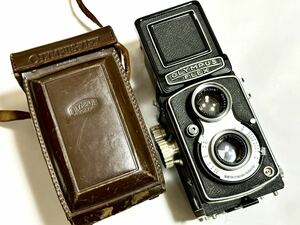 【試写済動作美品】国産二眼レフカメラ　オリンパスフレックス A3.5 Olympusflex 6x6cm判