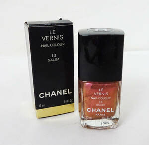 ◆ CHANEL シャネル LE VERNIS ヴェルニ ネイル 13 SALSA 13ml ほぼ未使用 元箱付き ◆140円で発送可能◆