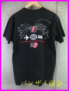 【送料300円可】012m29◆90sヴィンテージ◆アメリカ製◆anvil ローリングストーンズ 両面プリント ツアーTシャツ L/Rolling Stones/USA古着