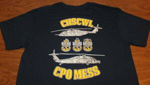 【US NAVY】CHSCWL 米海軍ヘリコプター大西洋海上戦闘航空団 CPO TシャツサイズXL　Commander Helicopter Sea Combat Wing Atlantic