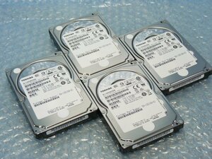 1PNO // 4個セット TOSHIBA AL14SEB030N 300GB 2.5インチ SAS HDD 10K(10000)rpm 12Gb 15mm/58-100169-01//Cisco UCS C220 M4S BE6000H取外