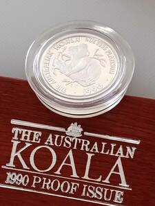 プラチナ オーストラリア コアラ コイン 1990 1/2oz パース造幣局 プルーフ 