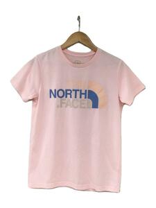 THE NORTH FACE◆S/S COLORFUL LOGO TEE_ショートスリーブカラフルロゴティー/M/ポリエステル/PNK