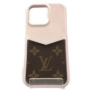 〇〇 LOUIS VUITTON ルイヴィトン モノグラム IPHONE バンパー 13 PRO ケース iPhone ケース M81343 ピンク やや傷や汚れあり