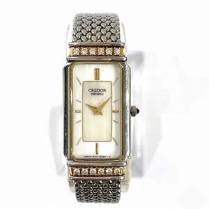 セイコー クレドール 1E70-3010 クォーツ ダイヤモンド12粒 時計 腕時計 レディース☆0344