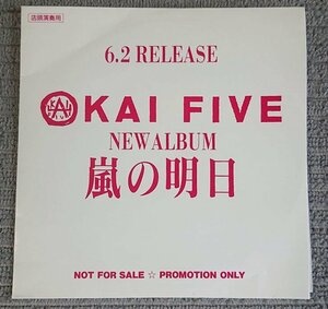 【店頭演奏用非売品プロモ】KAI FIVE／嵐の明日（シングル、アルバム両バージョン収録+5）　甲斐よしひろ、甲斐バンド