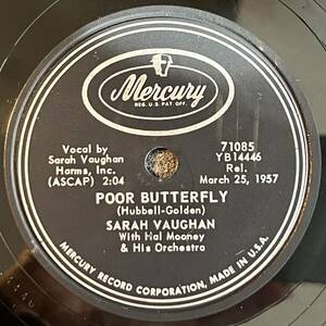SARAH VAUGHN MERCURY Poor Butterfly/April Give Me One More Day