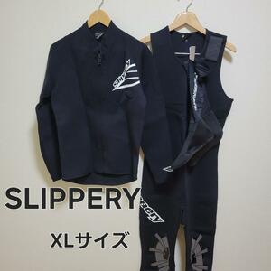 【極美品】SLIPPERY 2ピース ウエットスーツ XLサイズ ブーツセット