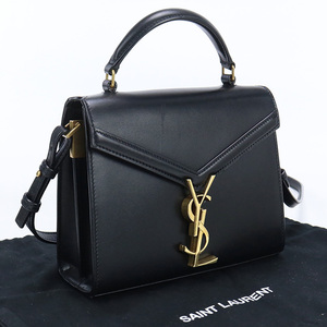 中古良品サンローランSAINT LAURENT カサンドラ トップハンドル ミニ ハンドバッグ 623930 ブラック ランク：A us-2