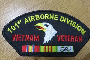 黒黄赤IR白頭鷲◆新品アメリカ　101ST　AIRBORNE DIVISION　落下傘部隊　ワッペン◇ミリタリー◎■ベトナム戦争　