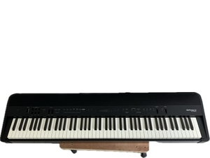 【動作保証】FP-90X-BK 電子ピアノ 88鍵盤 ダンパー・ペダル付 鍵盤楽器 音響機材 ローランド 中古 美品 S8782689