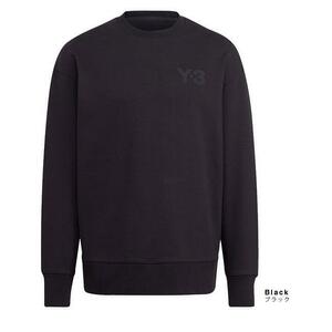 45%off 新品未使用 Y-3 M CLASSIC CHEST LOGO CREW クールネック スウェット GV4194 メンズ L ブラック ワイスリー ヨウジ トレーナー