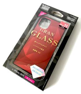 新品・未使用 ELECOM エレコム iPhone11 ハイブリッドケース ガラス スクエア カバー iphone6.1 シンプル レッド PM-A19CHVCG2RD ③