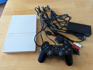 SONY PlayStation 2 PS2 プレステ2 本体 薄型 SCPH-75000 ホワイト 起動確認済み 