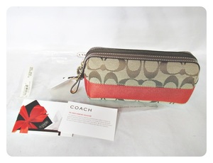 [fns] 美品 COACH コーチ シグネチャー ポーチ 40025