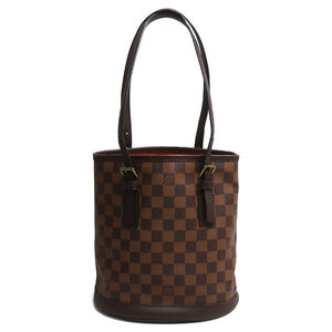 LOUIS VUITTON ルイ・ヴィトン マレ トートバッグ ダミエ ブラウン N42240 SP1918 バケット バケツ レディース 中古