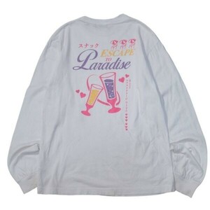 《オススメ◎》X-LARGE エクストララージ★バックデザイン*長袖Tシャツ*カットソー*ホワイト*サイズM(MA3862)◆S60