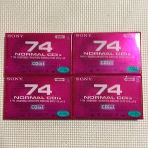 SONY CDix Ⅰ 74 ノーマルポジション　カセットテープ4本セット【未開封新品】■■