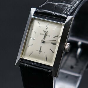 WITTNAUER ウィットナー 手巻き ジャンク 10KGF スクエアケース スモールセコンド スイス製 アンティーク メンズ腕時計