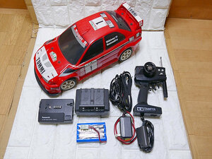 現状品 タミヤ 1/10 RC 三菱 ランサーエボリューションⅥ WRC トミーマキネン ランエボ6 TAMIYA 田宮模型 ラジコンカー プロポ
